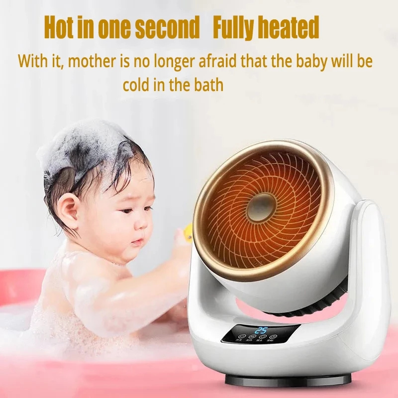 Electric Fan Heater Household Calefactor 220V Heating Warmer For Room Or Office Warm Air Heater Desktop Air Cooler Multifunction