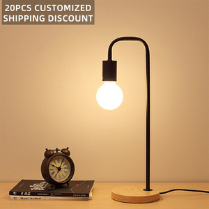 Vintage Desk Lamp 2 Colors Traditional Wooden Desk Light Nordic Metal Table Lamp Lighting