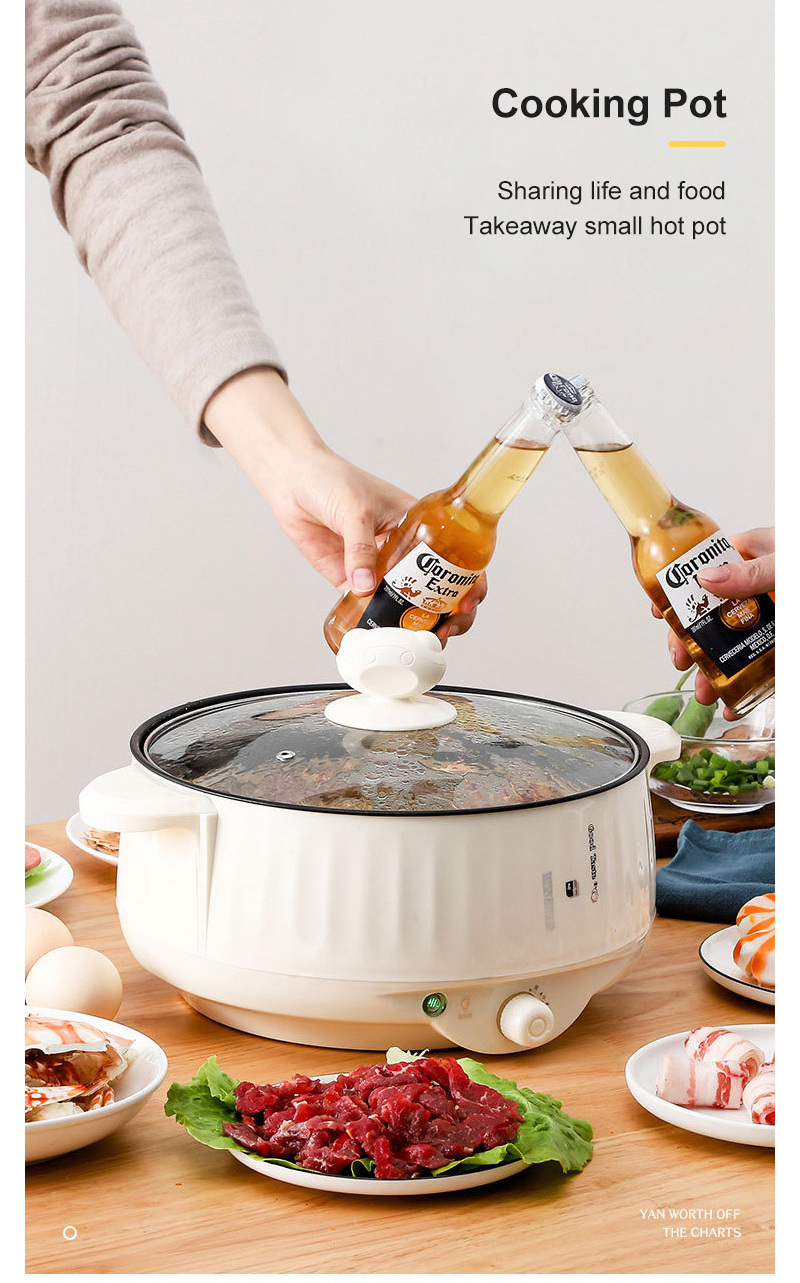 Electric Cooker All-In-One Household Electric Frying Pan Mini Electric Cooking Pot