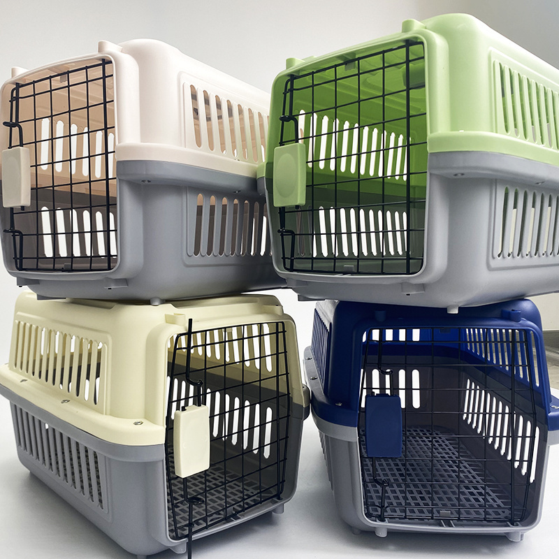 Iata pp Plastic Airline Shipping Approved CAT Transport Box  Pet Cages Bag Carrier And Travel cat Crates Kennel