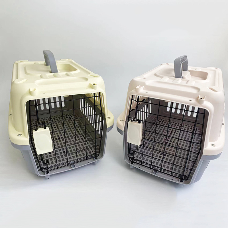 Iata pp Plastic Airline Shipping Approved CAT Transport Box  Pet Cages Bag Carrier And Travel cat Crates Kennel