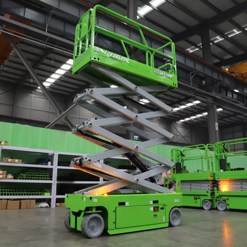 Battery powered 6-18m electric hydraulic mobile scissor lift movable scissors construction lift skylift