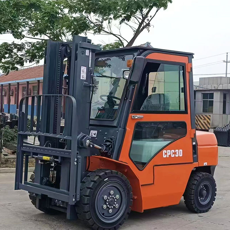 3 Ton Solid Tier Diesel/Gasoline/LPG Gas Fork Lift Truck Propane Forklift