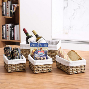 Cheap Sundry Storage Basket Desktop Storage Box Rattan Storage Basket