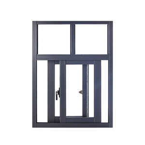 DRUET Midcentury Slider Windows Germany Tempered Glass Aluminum Alloy Window Slide Window Glass Windproof Fixed Window