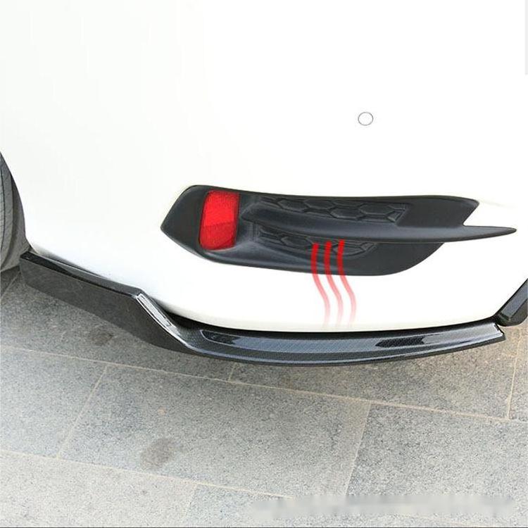 Car Rear Bumper  Lip Diffuser Spoiler Modified Corner Exhaust Pipe Tail Throat For Tenth Generation Honda Civic