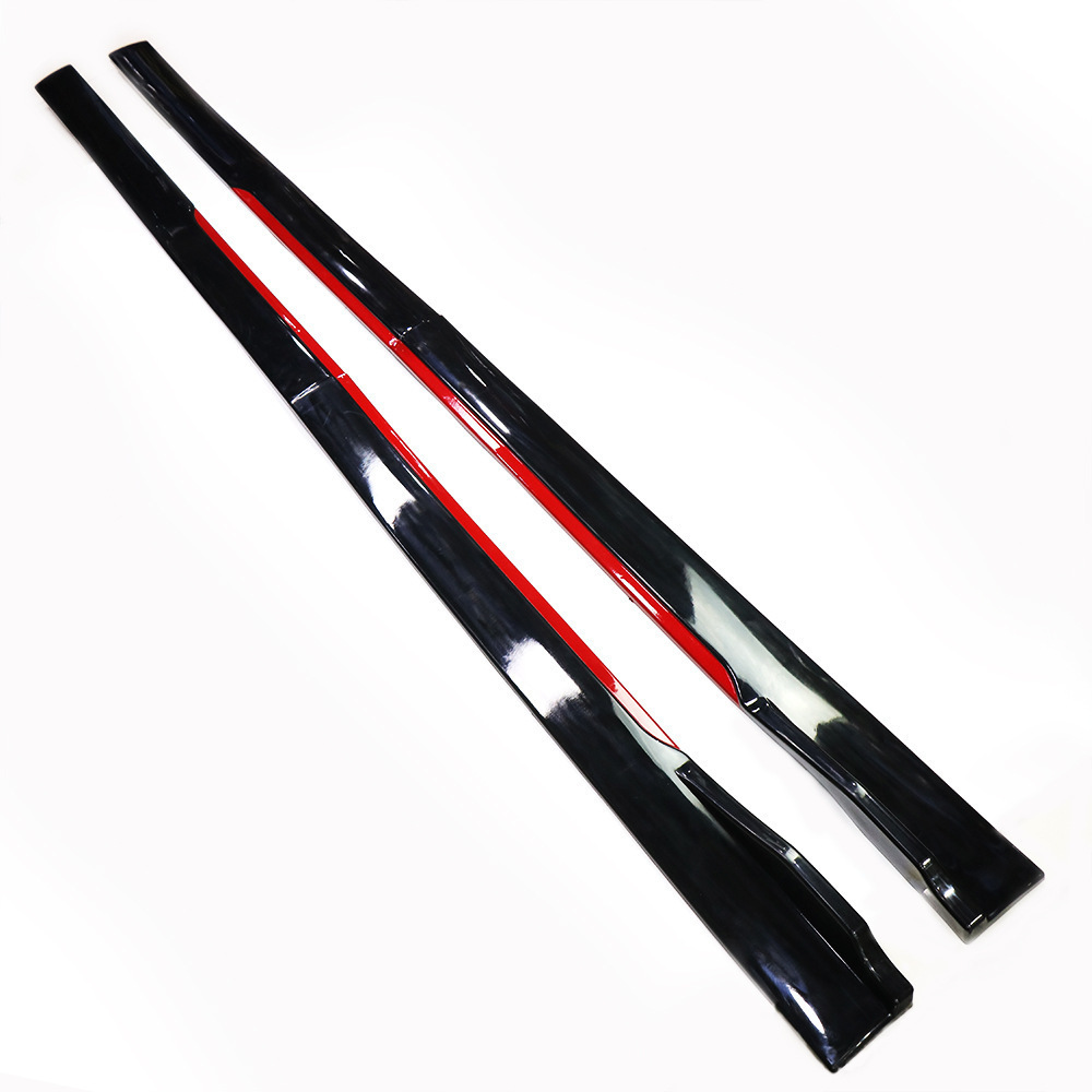 Auto Body Kit Kits High Quality Car Universal Two Combined and Red edges 2.2M Side Skirts