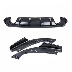 Car Rear Bumper  Lip Diffuser Spoiler Modified Corner Exhaust Pipe Tail Throat For Tenth Generation Honda Civic