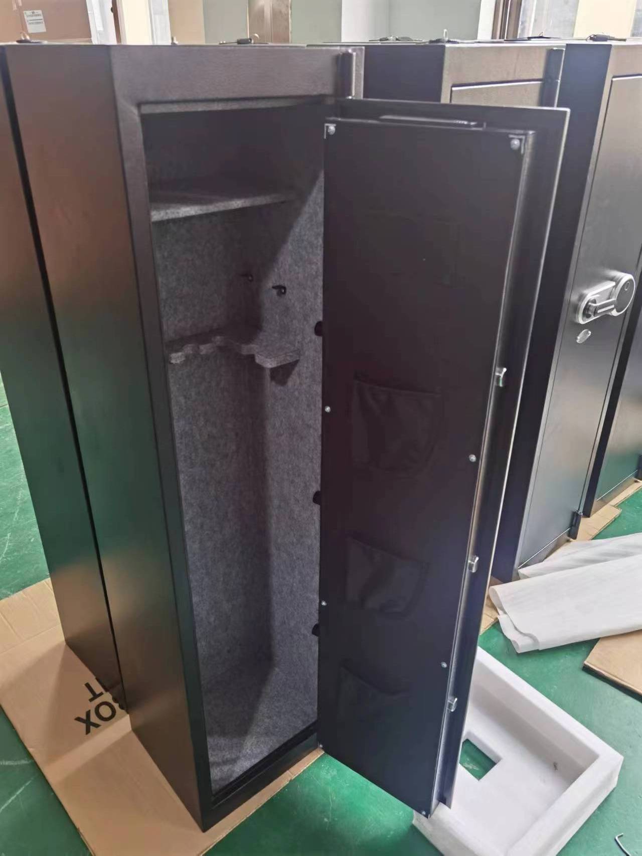 Fingerprint biometric Gun safe with ammo box inside