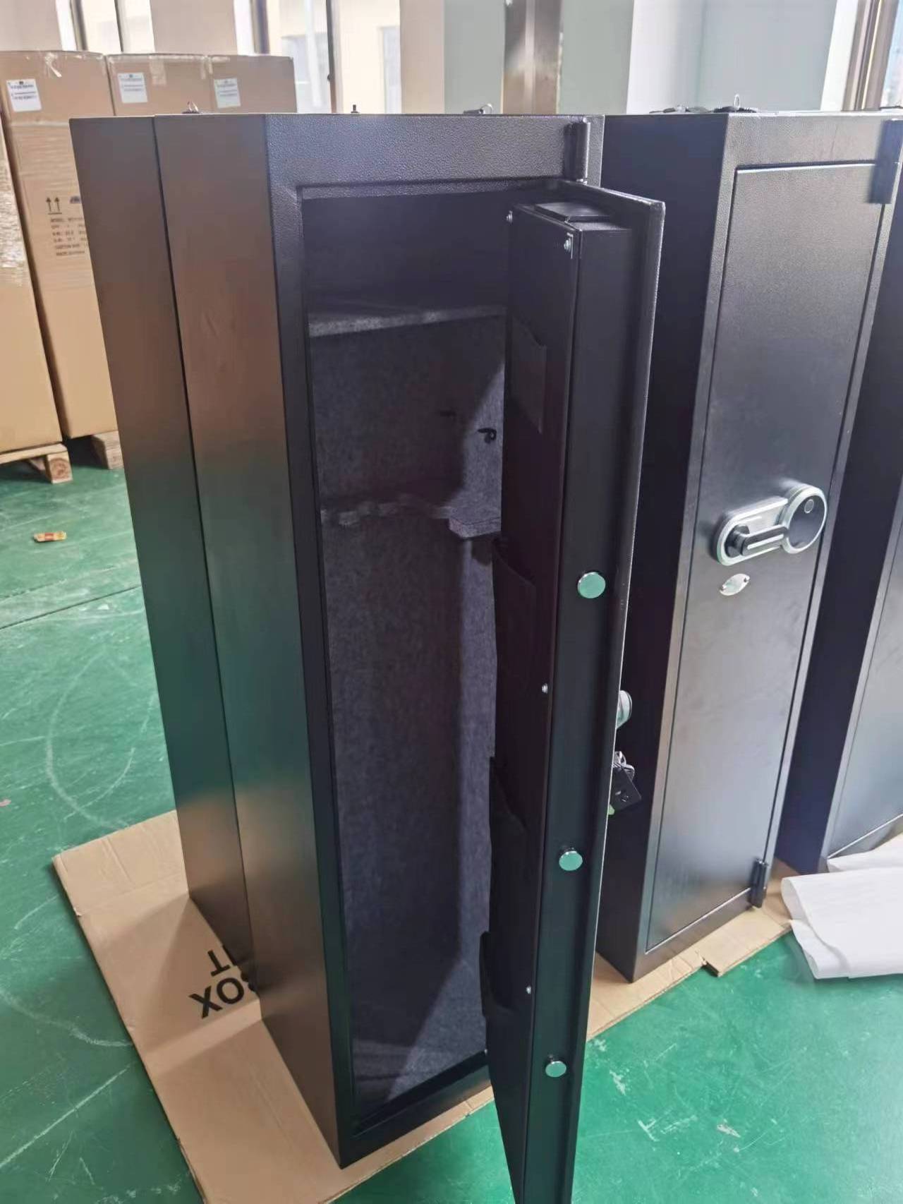 Fingerprint biometric Gun safe with ammo box inside