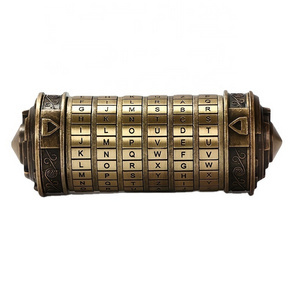 Da Vinci Code Mini cryptex lock puzzle box with hidden compartment, anniversary, Valentine's day romantic birthday gift, Mystery