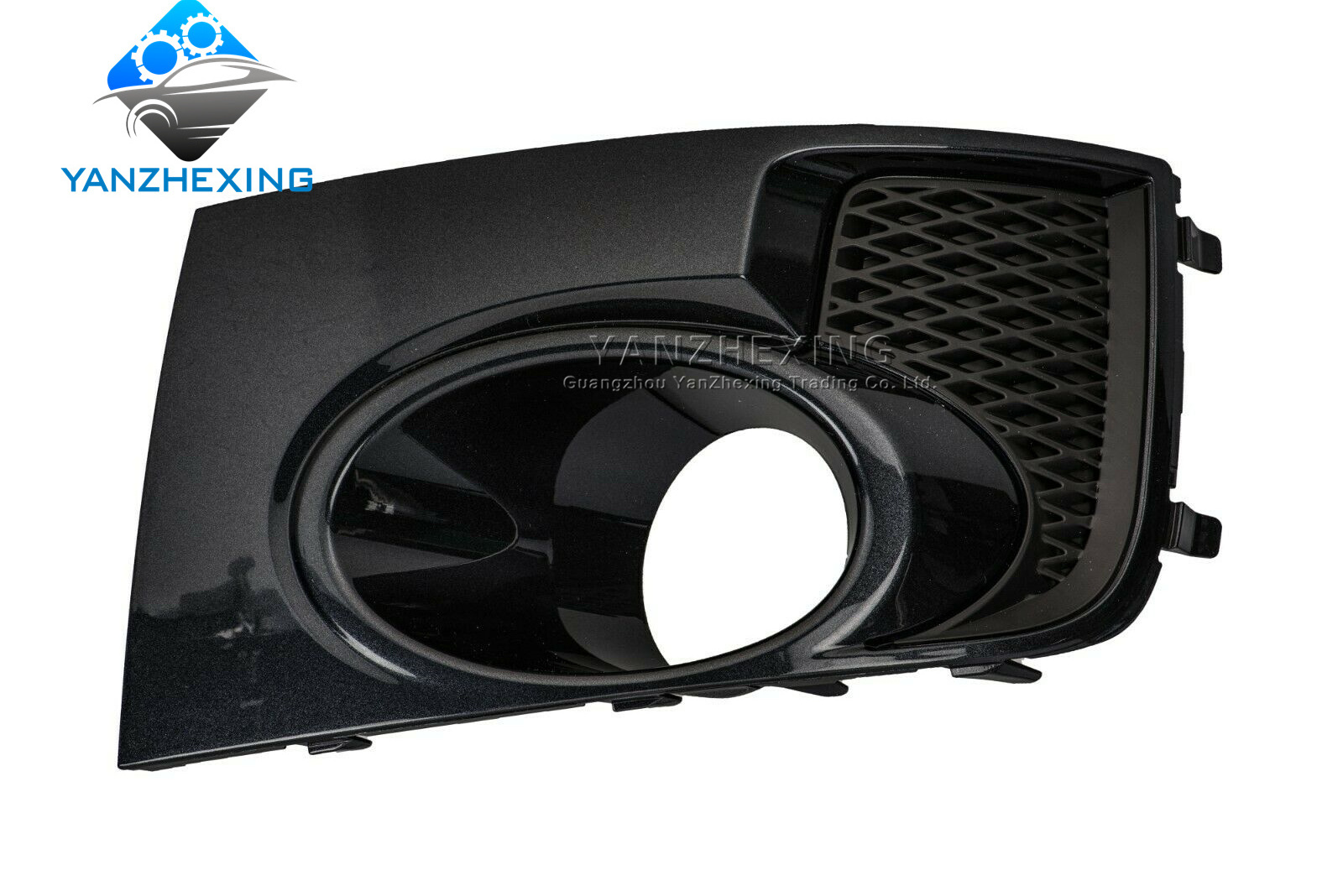 Black Front Fog Light Cover Trim Bumper Side Air Intake Vent Lamp Bezel Shade Frame Shell For Subaru Impreza WRX STi 2011-2014