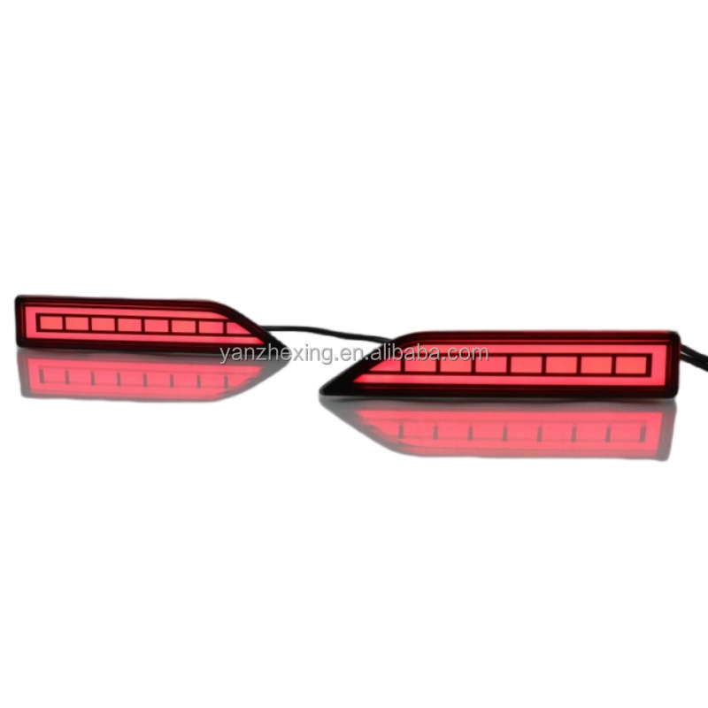 Car 3-in-1 Functions 12V LED Bumper Light Rear Fog Lamp Brake Light Dynamic Turn Signal Reflector For Toyota Veloz 2021-2023