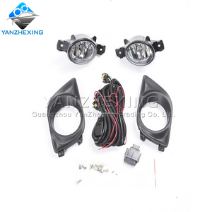 Fog Lights Headlight Fog light Car Fog Lamp Kit With Harness Bulb Switch for Nissan Sunny Almera Versa 2010 2011 2012 2013