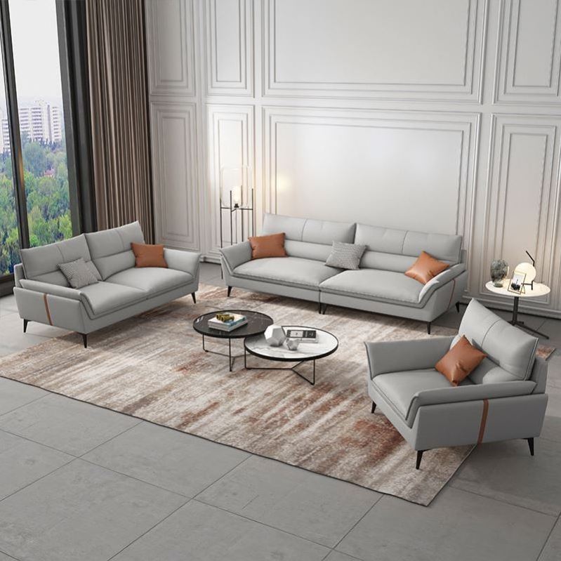 Modern science and leathaire fabric sofa living room nordic small apartment style  fashion creative combination simple sofa