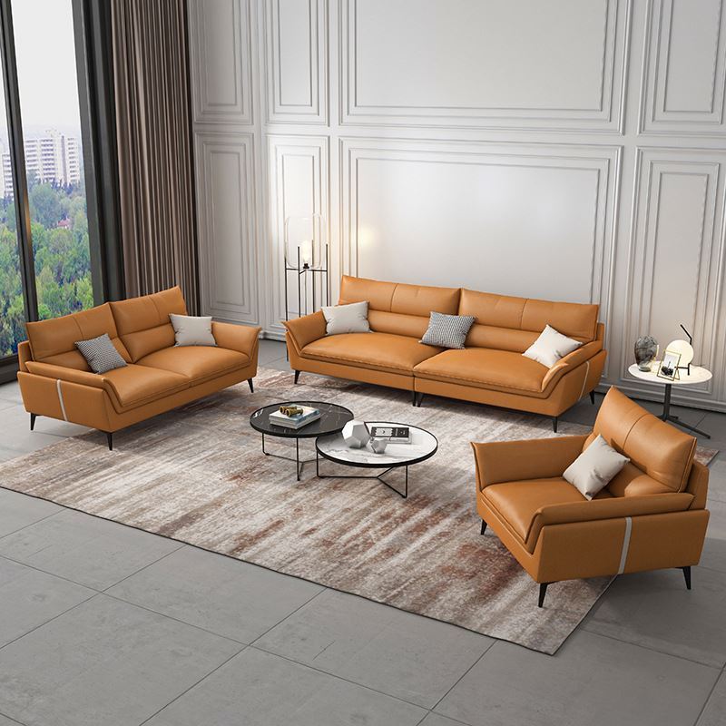 Modern science and leathaire fabric sofa living room nordic small apartment style  fashion creative combination simple sofa