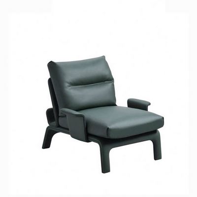 Modern Living Room Recliner Leisure Sofa Chair Fabric Arm Chair Wood Upholstered Single Sofa Chair