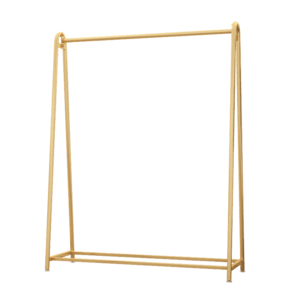 Modern Gold Clothing Store Display Free Stands Organizer  Floor-Type Garment Racks Hanging Rod Iron Pipe Clothes Rack