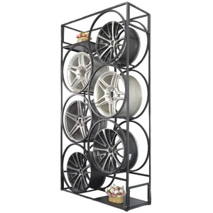 Metal Wheel Display Stand Car Modification Shop Wheel Hub Display Rack Creative Storage Rack Stand