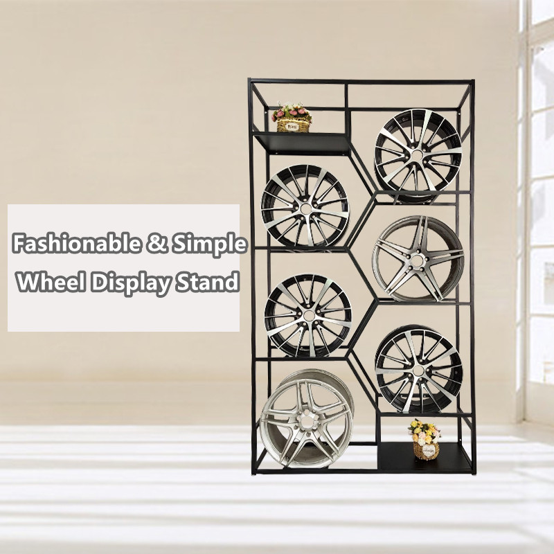 Metal Wheel Display Stand Car Modification Shop Wheel Hub Display Rack Creative Storage Rack Stand