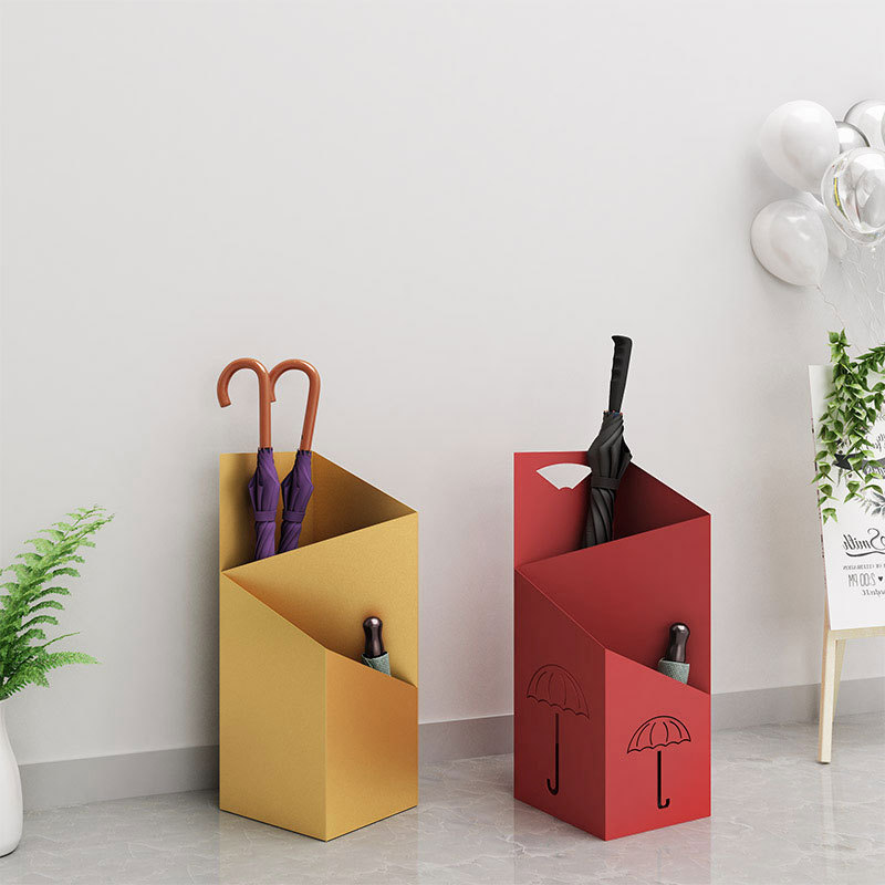 Colorful Commercial Hotel Home Geometric Shape Umbrella Holders Metal Umbrella Stands