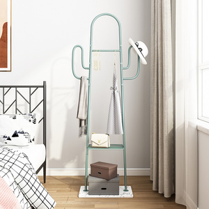 Kid Room Factory Price Cactus Garment Display Racks Floor Stand Type Rack Coat and Hat Clothes Stand Coat Hanger Clothes Rack