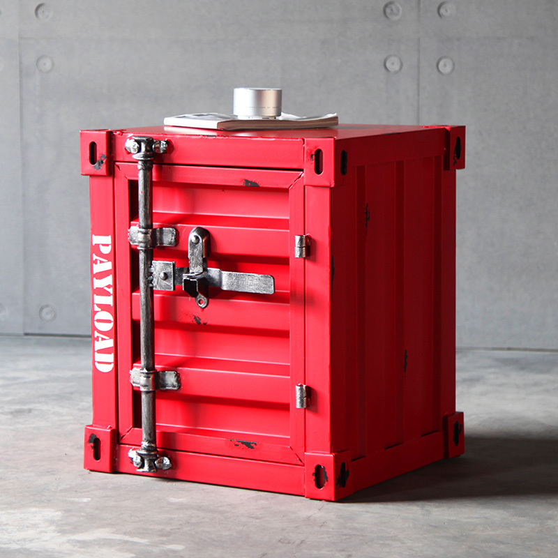 Small Industrial Storage Cabinets Red Bar Counter Oil Container Style Cabinets Metal Storage Racks & Shelving Units