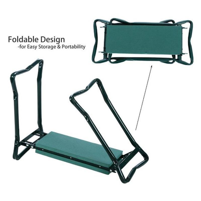 Metal Foldable Garden kneeler Chair Bench Seat Stool with Handles for Gardening Tools Outdoor Bench Multipurpose use