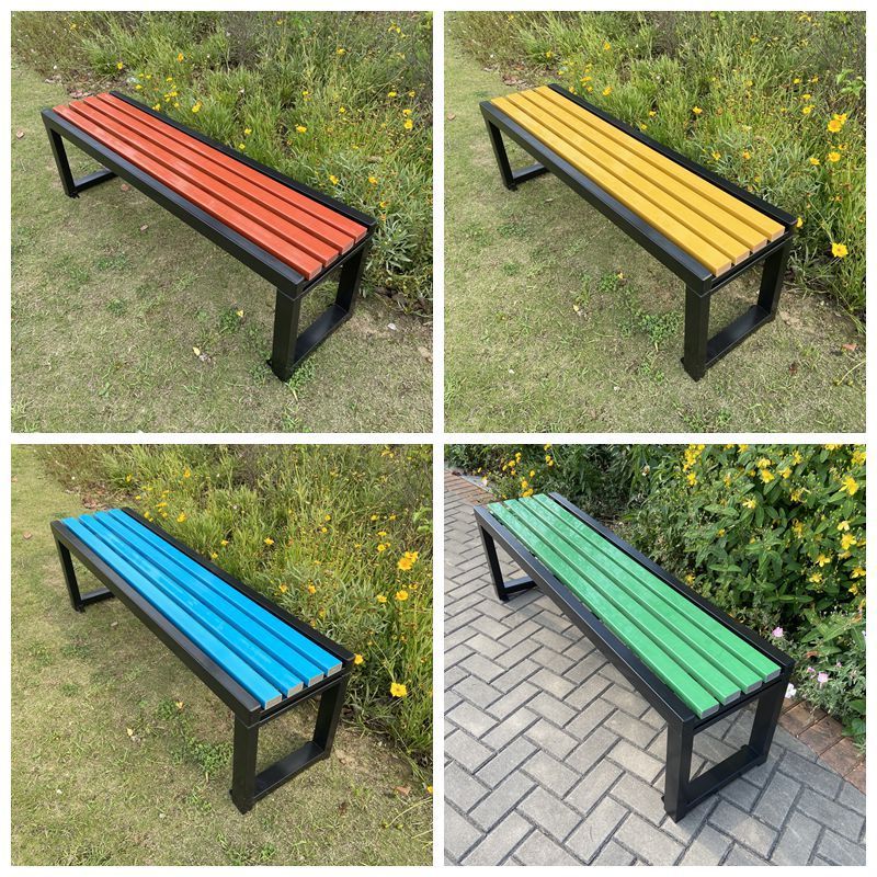 metal bench for home furniture outdoor patio park decorative garden wood