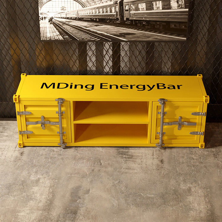 Industrial Container Style Storage Cabinets Apartment Hostel TV Stands Iron Sideboard Cabinets