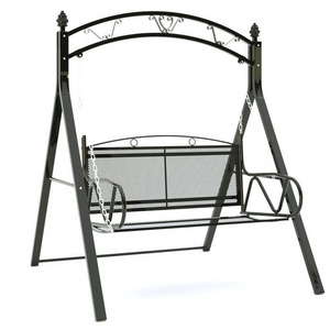 Outdoor Swing Double Glider Indoor Children Cradle Chair Courtyard Adult Rocking Chair Luxury Iron Thickened Hanging Basket