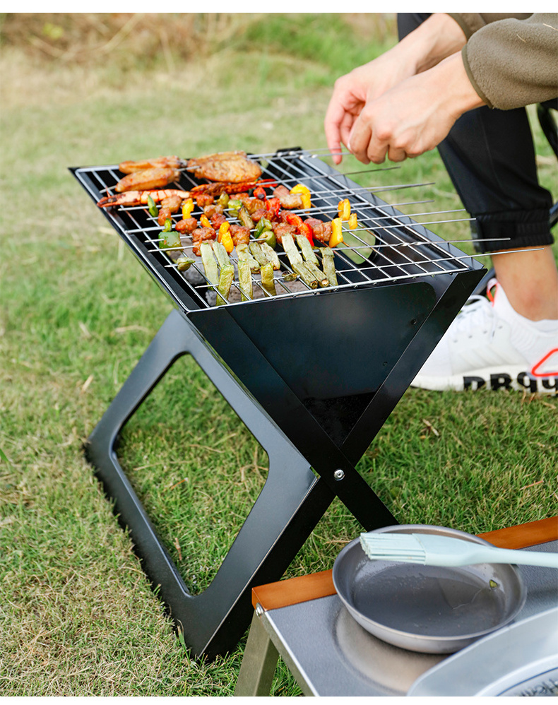 BBQ Grill Portable Camping & Hiking BBQ Charcoal Grill Outdoor Heaters Fire Pits BBQ Grills Fireplaces Heating Equipment Stoves