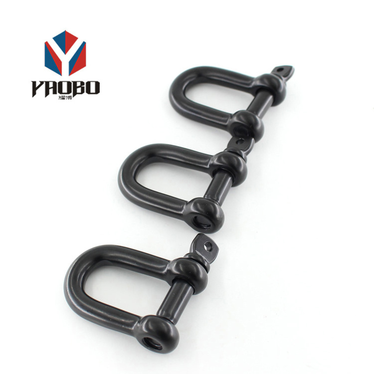 Fashion High Quality Metal Black Shackle For Bracelet