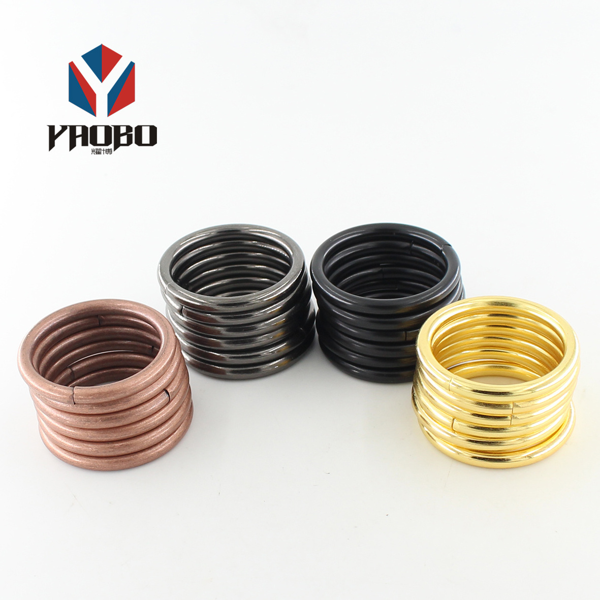 Fashion High Quality Metal Welded Brass Plated O Ring