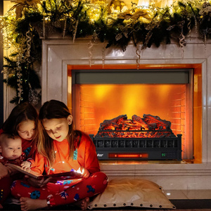 New Arrival 20" heater Flame Desktop Electric Fireplace Logs Insert Heater Portable Freestanding Fireplace