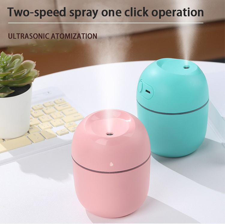 220ml H2o Mini Cup Spray Mist Humidifier Double Wet Aroma Essential Oil Diffuser Car Usb Air Humidifier diffuseur de parfum