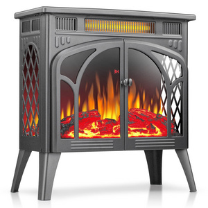 Freestanding Home Decorative Flame Fireplace Portable Tabletop Bedroom Electric Fireplace Heater