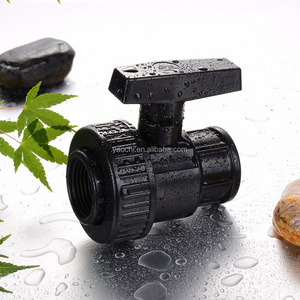 good quality 3 inch black irrigation male female external thread socket pvc plastic double true single union ball valve