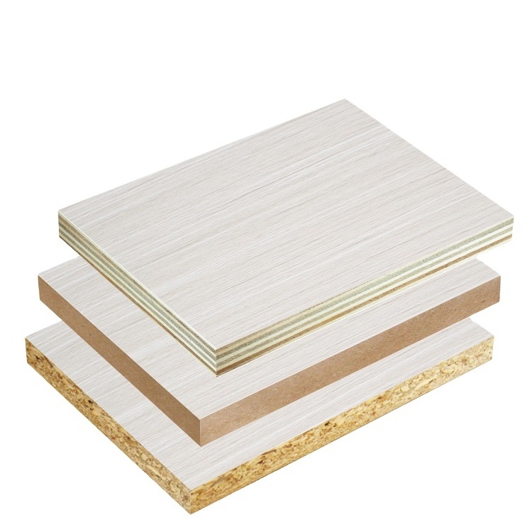 Kapok Panel High Quality Synchronous Wood Grain Melamine Plywood MDF Fibreboard Flakeboard Chipboard Particle Laminated Board