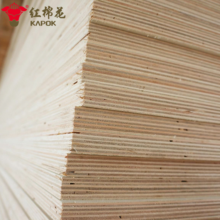 Kapok Panel hot sale Formaldehyde-free 18 mm laminate plywood for wardrobe and cabinets