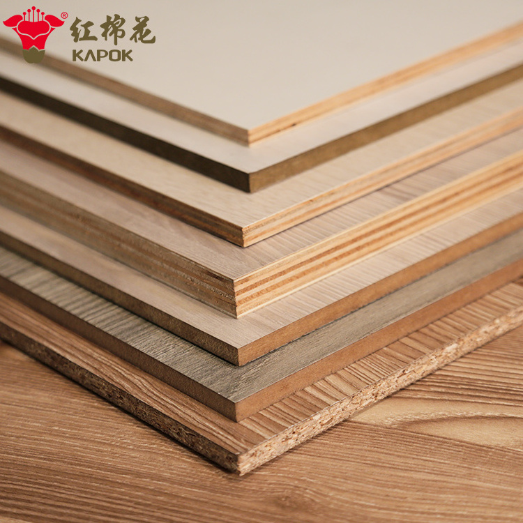 Kapok Panel hot sale Formaldehyde-free 18 mm laminate plywood for wardrobe and cabinets