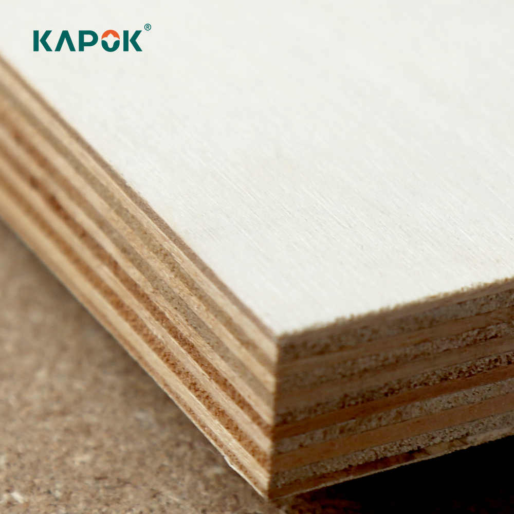 Kapok melamine sheet Panel China Supplier furniture plywood Custom Wood Grain Colored plywoods