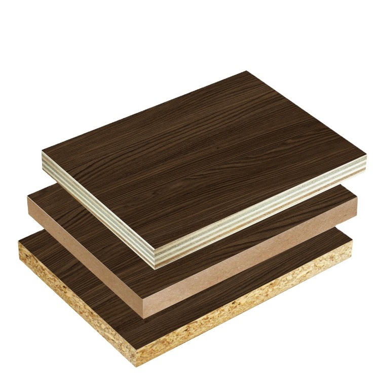 Kapok Panel High Quality Synchronous Wood Grain Melamine Plywood MDF Fibreboard Flakeboard Chipboard Particle Laminated Board