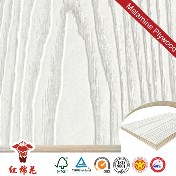 Kapok Panel 4x8 MDF Melamine panel / White Melamine MDF Board For Cabinet Furniture