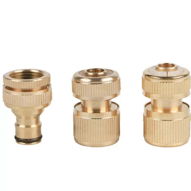 Garden tools 1/2'' brass quick hose connector 1/4'' water hose high pressure car wash machine inlet adapter