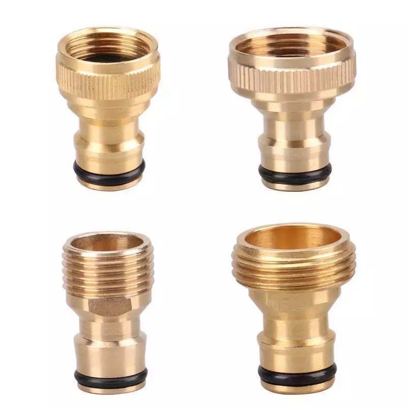 Garden tools 1/2'' brass quick hose connector 1/4'' water hose high pressure car wash machine inlet adapter