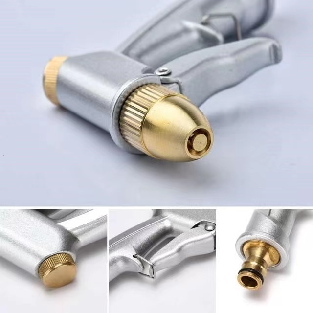 Yaoen Brass and Aluminum Nozzle Garden Hose Pipe High Pressure Water Spray Gun