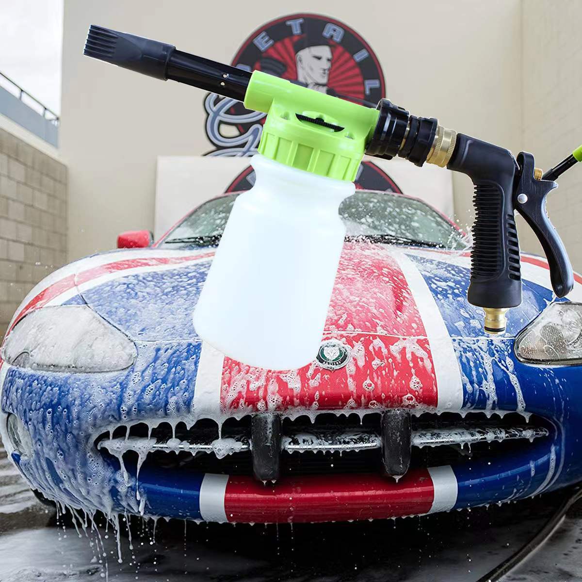 The Ultimate Car Wash low pressure that Connects to Any Garden Hose  Foam cannon