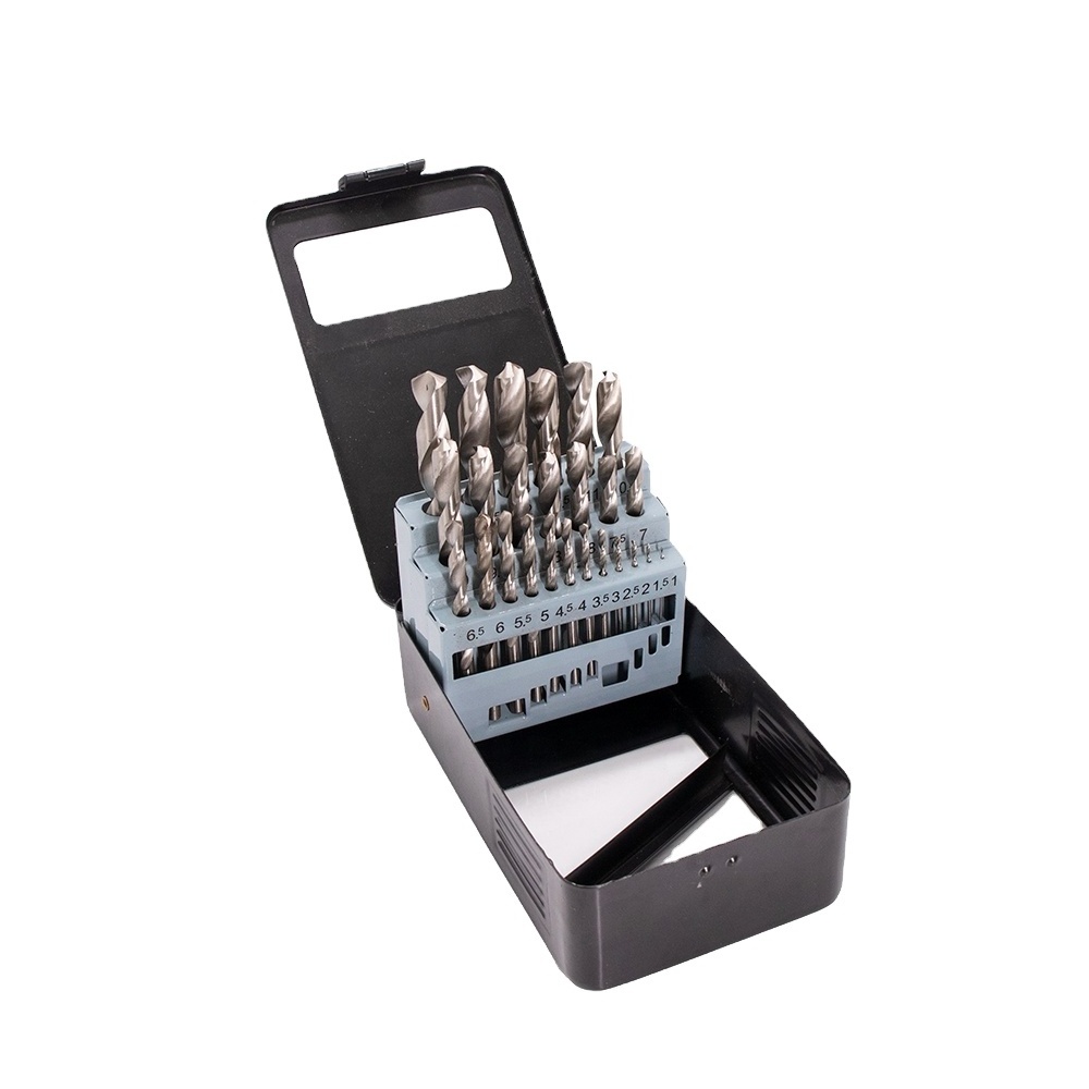 DIN338 High Speed Steel Straight Shank Metal Case HSS Power Tools Twist Drill Bits Set For Wood Metal Steel Drilling