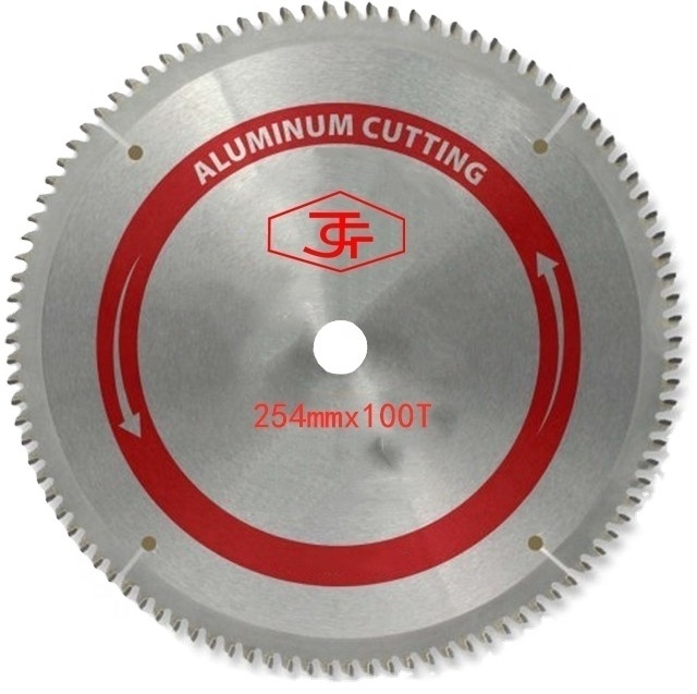 Factory 10inch 100T carbide tipped TCT cutting circular saw blade disc blade for wood aluminium cutting